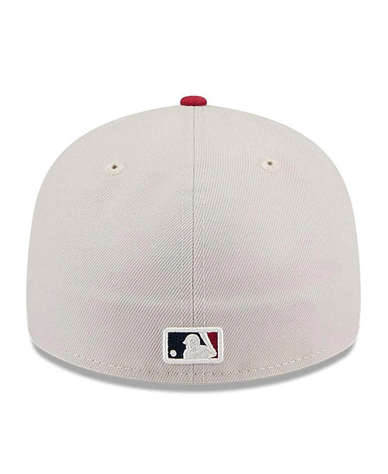 New Era Men's Red Miami Marlins 2024 Fourth of July Low Profile 59FIFTY Fitted Hat