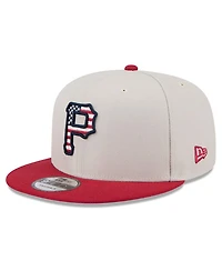 New Era Men's Red Pittsburgh Pirates 2024 Fourth of July 9FIFTY Snapback Hat