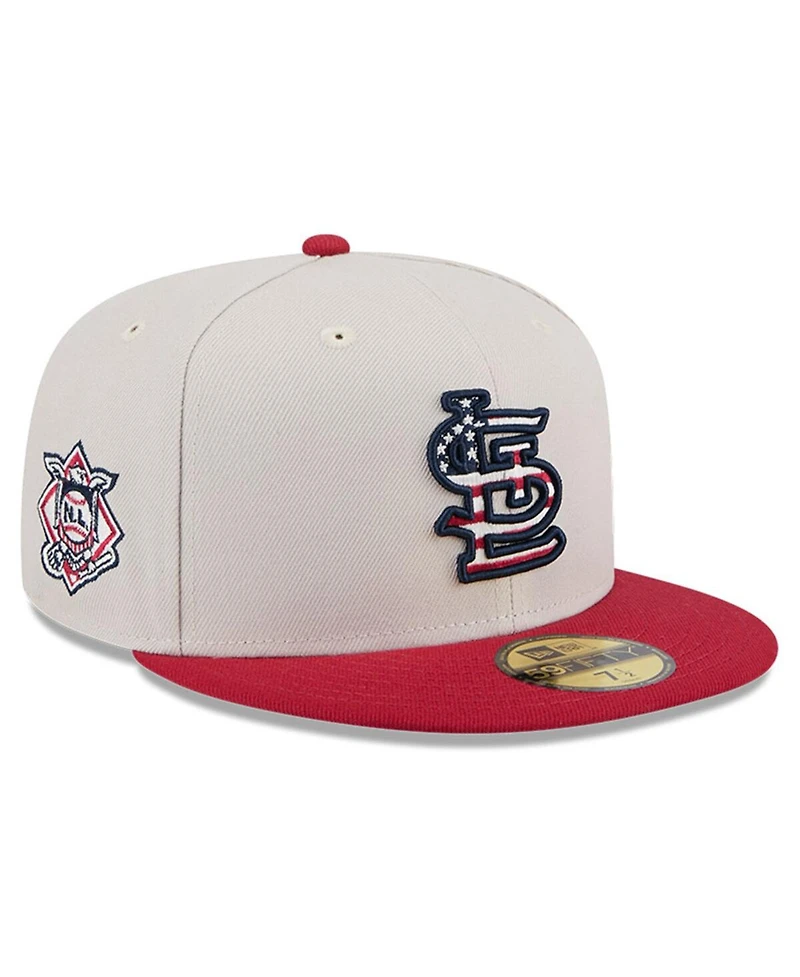 New Era Men's Red St. Louis Cardinals 2024 Fourth of July 59FIFTY Fitted Hat