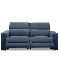 Nevio -Pc. Fabric Power Headrest Sectional with Motion Chairs