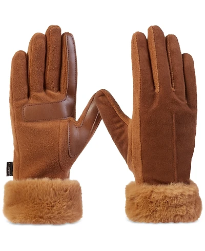 Isotoner Signature Women's Mya smartDRI Faux-Fur Cuff Gloves