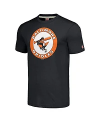 Homage Men's Charcoal Baltimore Orioles Cooperstown Collection Hand-Drawn Logo Tri-Blend T-Shirt
