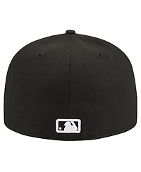 New Era Men's Black St. Louis Cardinals Logo 59FIFTY Fitted Hat