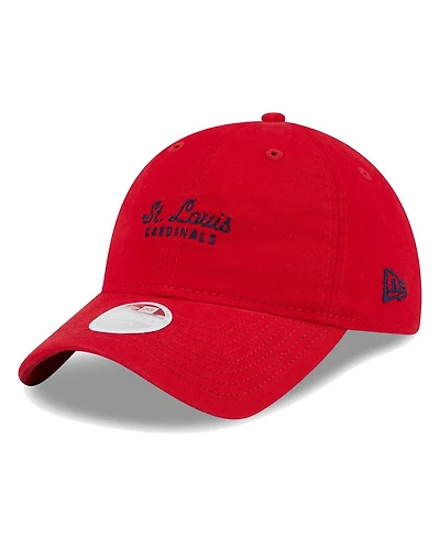 New Era Women's Red St. Louis Cardinals Script 9TWENTY Adjustable Hat