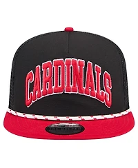 New Era Men's Black St. Louis Cardinals Throwback Meshback Golfer Hat