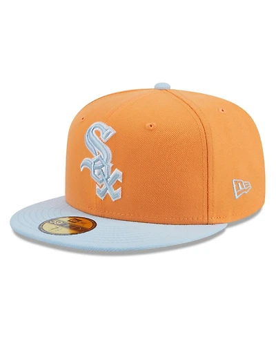 New Era Men's Orange/Light Blue Chicago White Sox Spring Color Basic Two-Tone 59FIFTY Fitted Hat