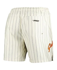 Pro Standard Men's Cream San Francisco Giants Pinstripe Retro Classic Woven Shorts