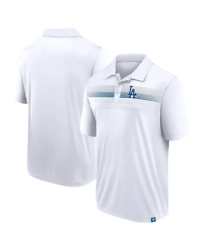 Fanatics Men's White Los Angeles Dodgers Big Tall Victory For Us Interlock Polo Shirt