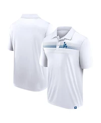 Fanatics Men's White Los Angeles Dodgers Big Tall Victory For Us Interlock Polo Shirt