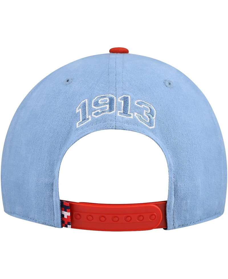 Fan Ink Men's and Women's Light Blue/Red Usmnt Swingman Adjustable Hat