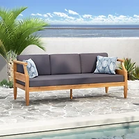 Streamdale Mid-Century Luxe Sofa Acacia & Water-Resistant