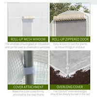 Spacious Walk-in Greenhouse for Year-Round Plant Cultivation