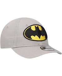 New Era Toddler Boys and Girls Gray Batman 9TWENTY Adjustable Hat