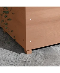 Elegant Raised Garden Bed with Arch Trellis and Pergola Roof