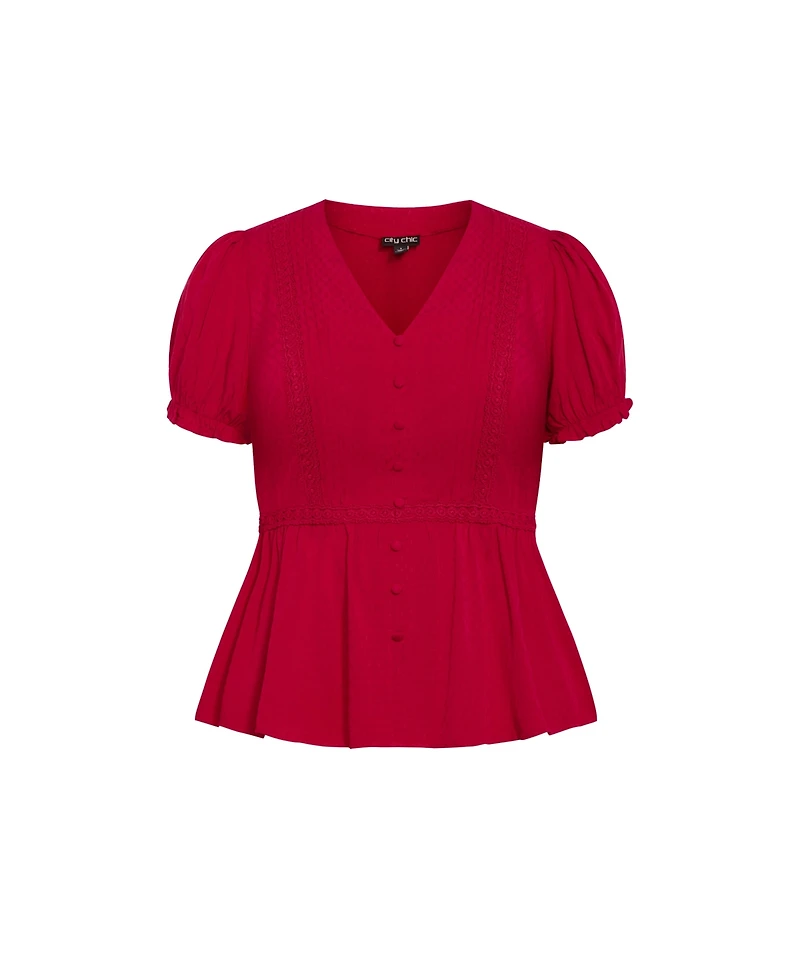 City Chic Plus Laila Top