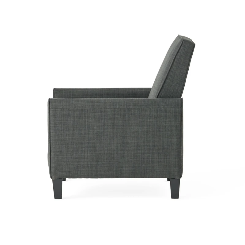 Streamdale Sophisticated Push Back Accent Chair Dark Grey