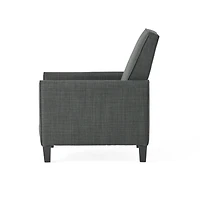 Streamdale Sophisticated Push Back Accent Chair Dark Grey