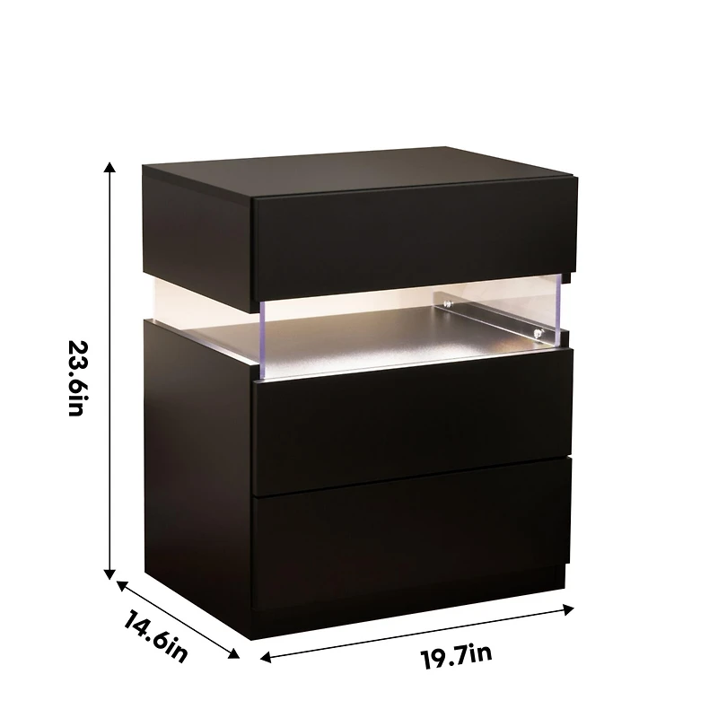 Streamdale reamy Led Nightstand Illuminate Your Nights & Decor Your Room