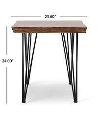 Faux Live Edge End Table Rustic Style, Fraction of the Price