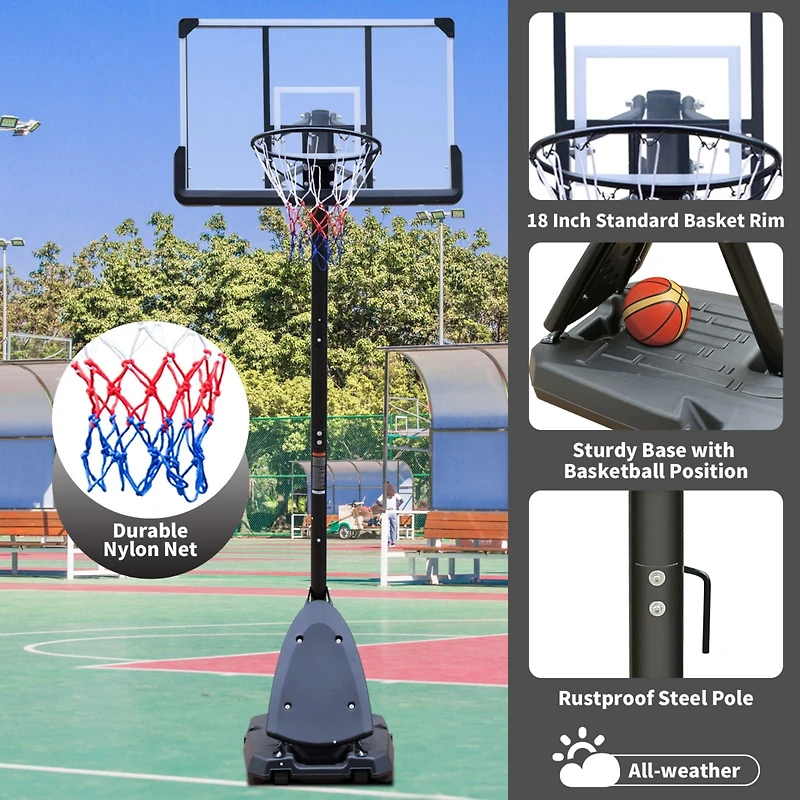 Streamdale Professional Basketball System Durable, Adjustable, Indoor/Outdoor
