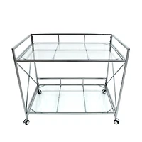 Streamdale Timeless Modern 2-Tier Bar Cart Sleek, Spacious, and Versatile