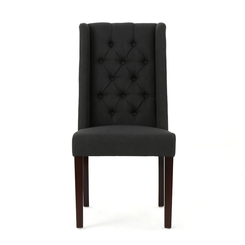Streamdale Elegant Tufted Wingback Dining Chairs Sophistication and Comfort