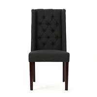 Streamdale Elegant Tufted Wingback Dining Chairs Sophistication and Comfort