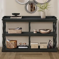 Streamdale Elegant 3-Tier Console Table with Ample Storage and Artistic Design