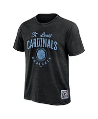 Fanatics Men's Heather Navy St. Louis Cardinals Cooperstown Collection Washed T-Shirt