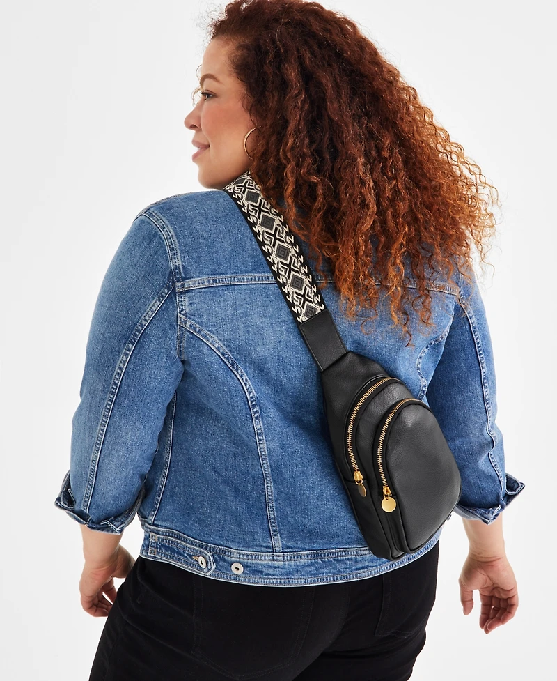 Style & Co Webbing Strap Small Sling Bag, Exclusively at Macy's