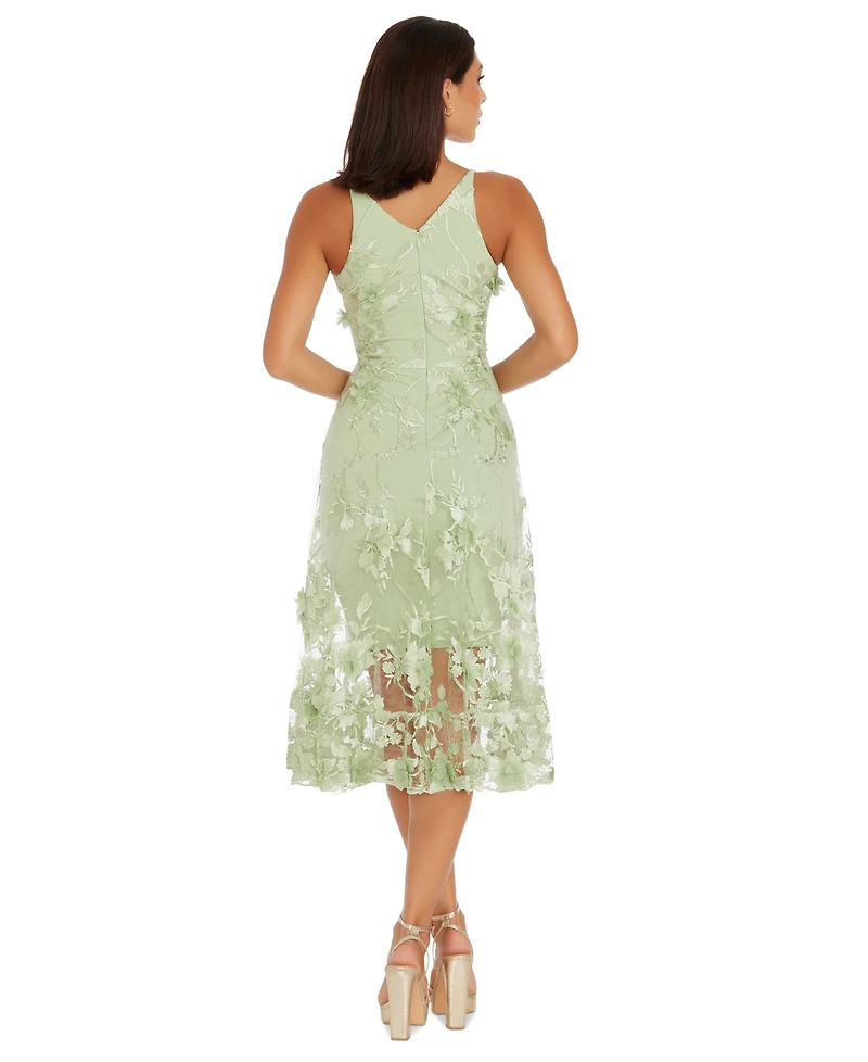 Dress the Population Audrey Floral Applique Lace
