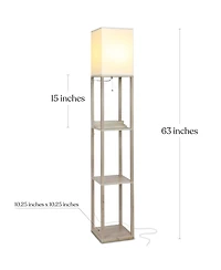 Maxwell 63" Led Shelf Lamp with Usb Port and Power Outlet