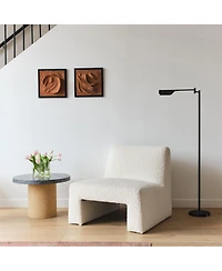 Leaf Modern Pharmacy Reading Led Floor Lamp with Adjustable Neck (53")