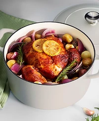 Tramontina Bestow 5.5-Quart Enameled Cast Iron Round Dutch Oven Pot with Lid