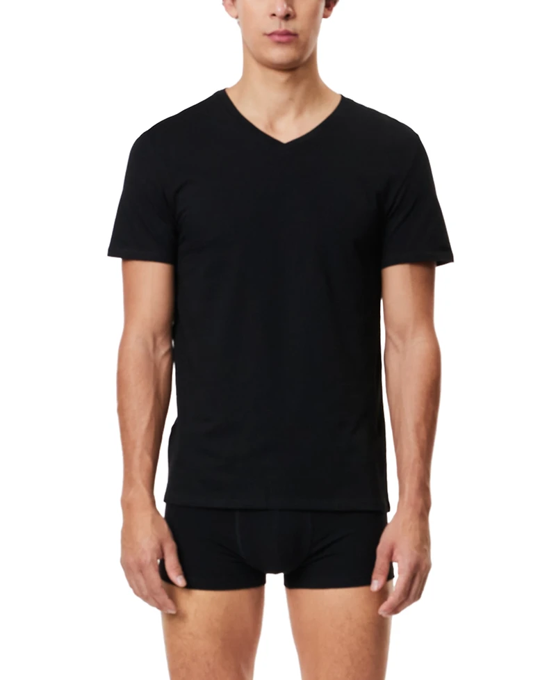 Lacoste Men's 3-Pack Slim-Fit V-Neck Undershirts