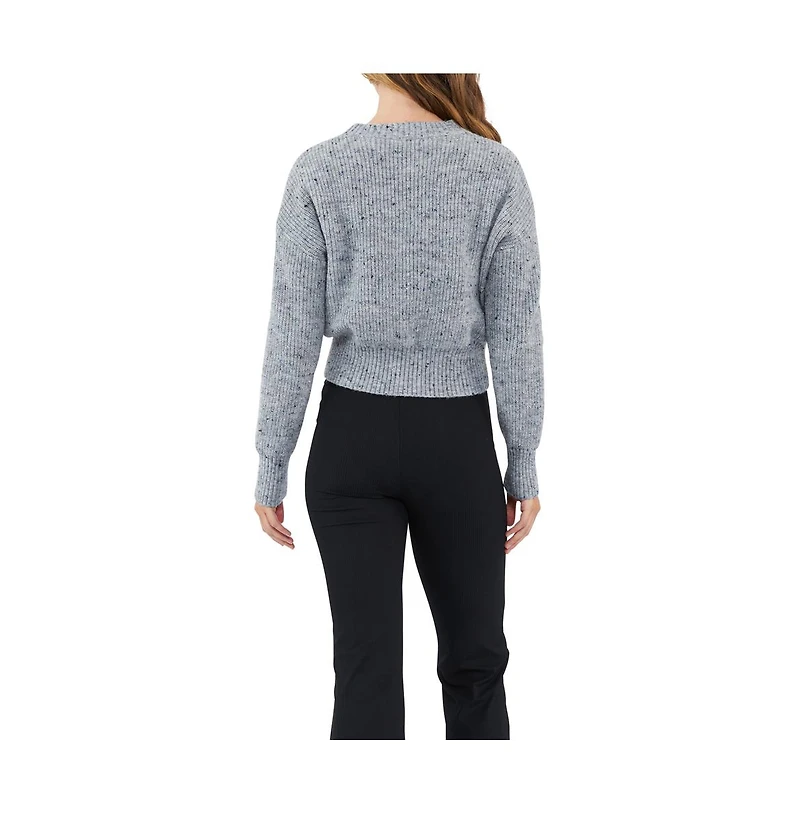 Ripe Maternity Maternity Bonnie Tie Front Knit Jumper in Grey Marle