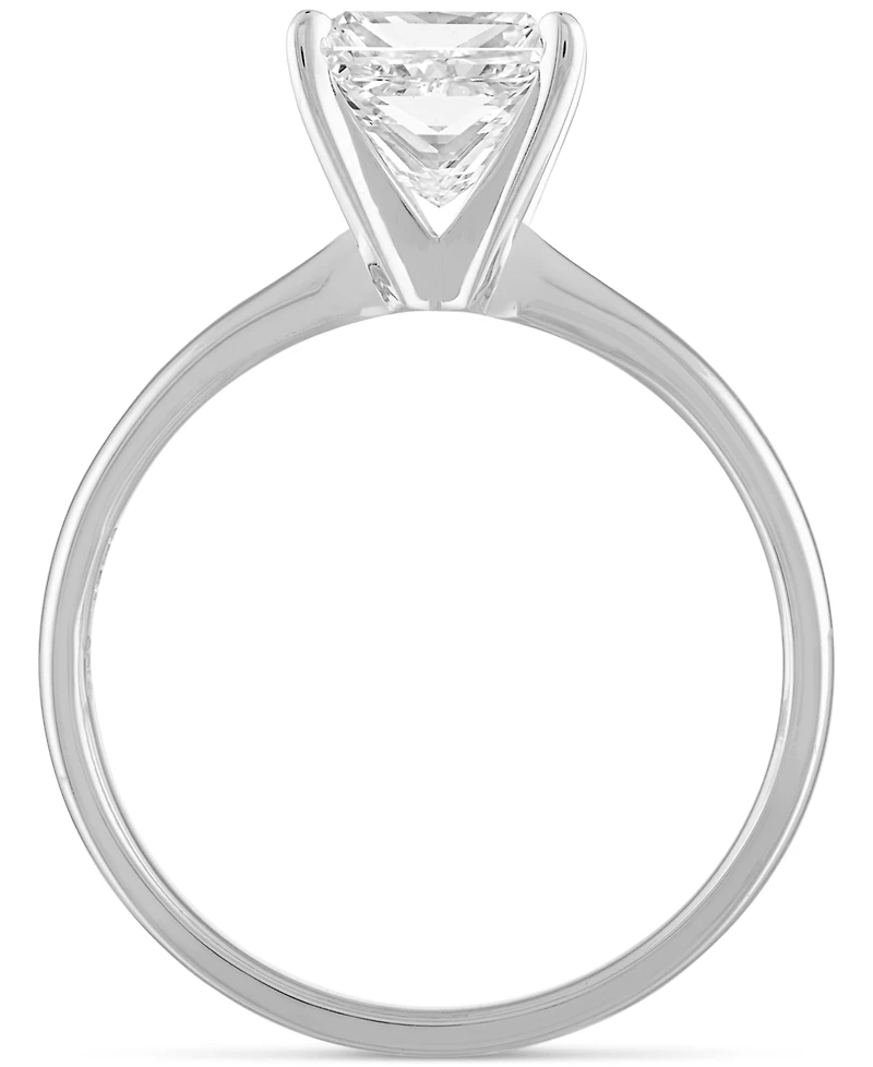 Gia Certified Diamond Princess Solitaire Engagement Ring (1 ct. t.w.) in 14k White Gold