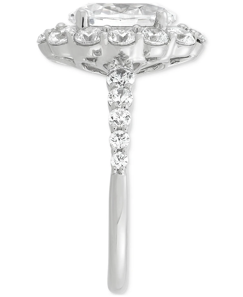 Grown With Love Igi Certified Lab Diamond Oval Halo Engagement Ring (3-1/2 ct. t.w.) 14k Gold