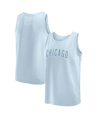 Fanatics Men's Light Blue Chicago Cubs Elements Tank Top