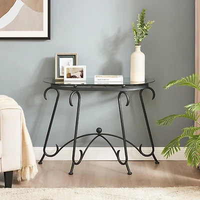 Streamdale Elegant Rustic Glass Coffee Table Set with Versatile Configuration