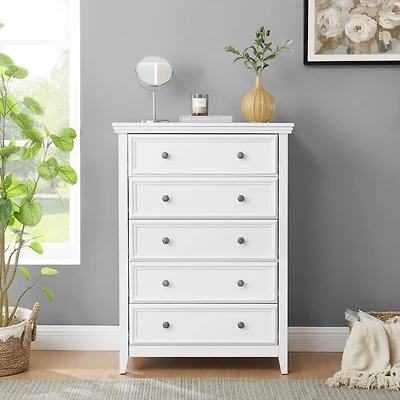 Premium 5-Drawer Storage Cabinet with Smooth-Glide Drawers