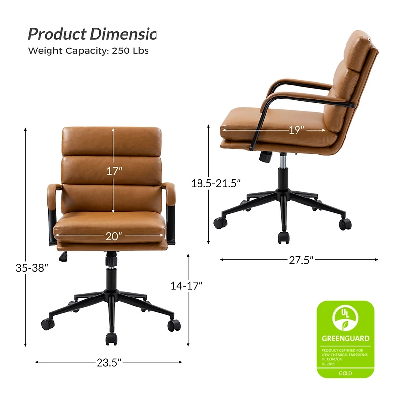 Comtemperary Joseph Task Chair with Arms