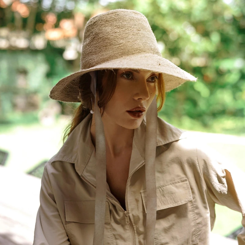 Brunna.co Meg Beige Jute Straw Hat