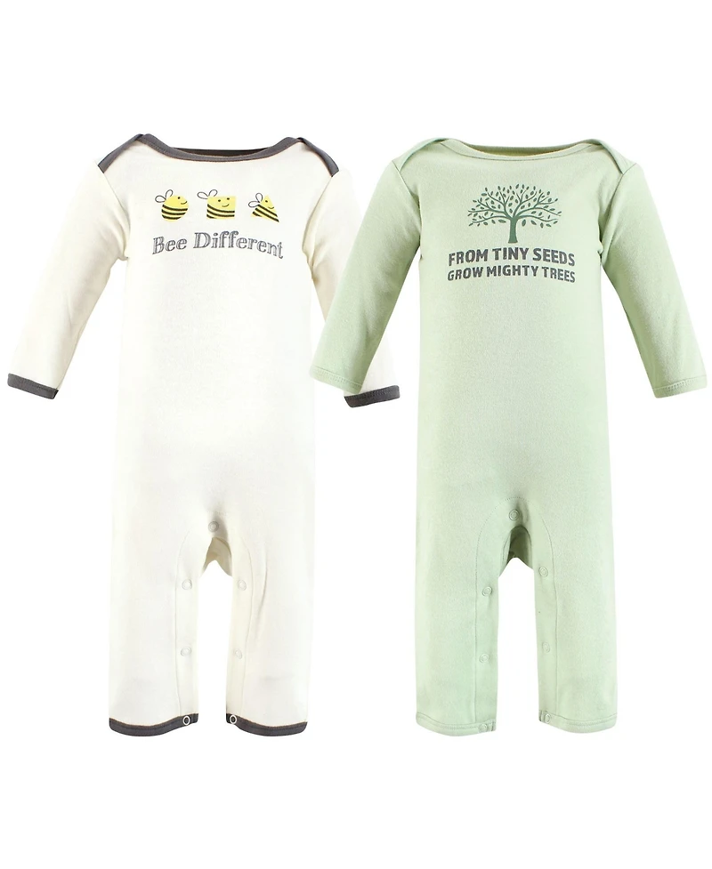 Touched by Nature Baby Boys Unisex Organic Double Coverall Set
