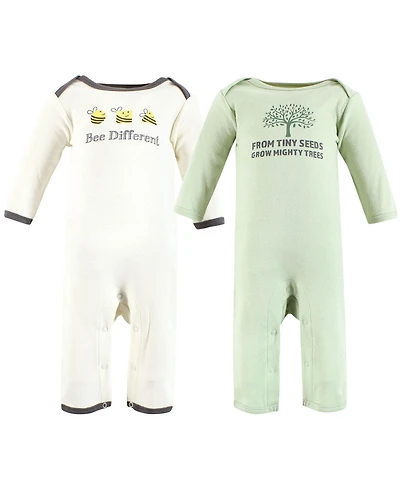 Touched by Nature Baby Boys Unisex Organic Double Coverall Set
