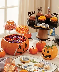 Lenox Porcelain Halloween Figural Pumpkin Candy Bowl