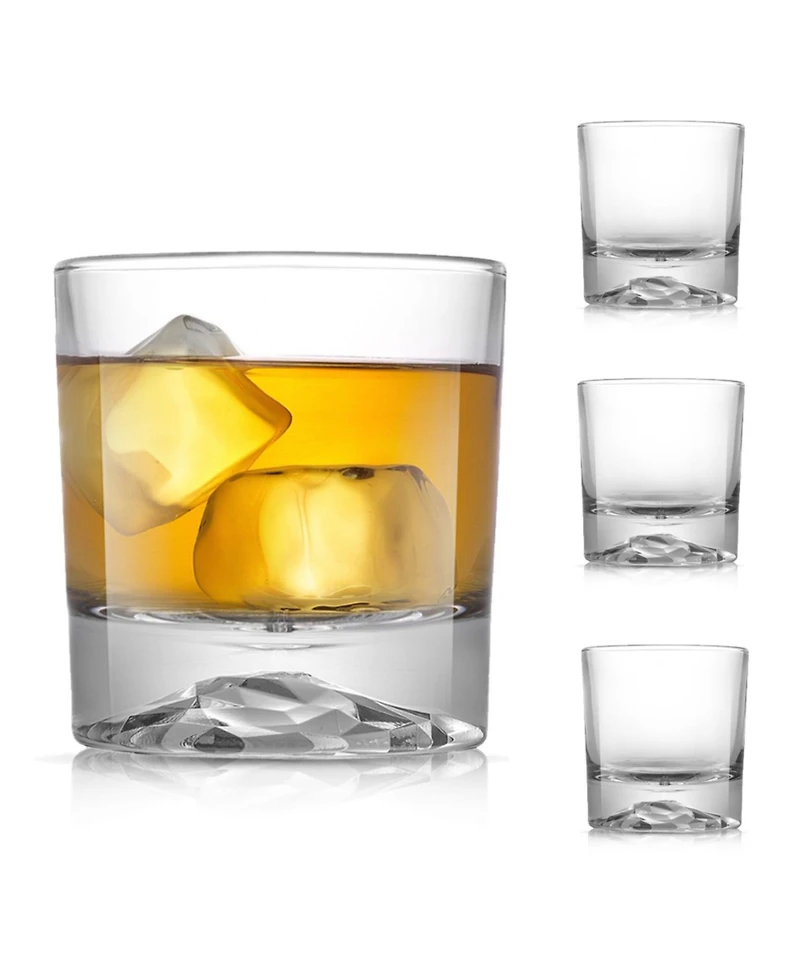 JoyJolt Radiant Double Old Fashioned Tumblers - 10 oz, Set of 4