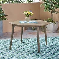 Sleek Acacia Wood Dining Table for Outdoor Spaces