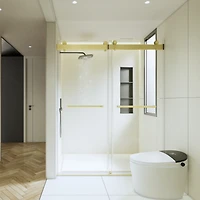 Streamdale Adjustable Semi-Frameless Sliding Shower Door