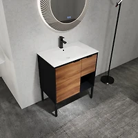 Streamdale Bathroom Vanity with Soft-Close Drawers and Gel Sink